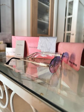 Gafas de sol Miu Miu degradado rosa/morado