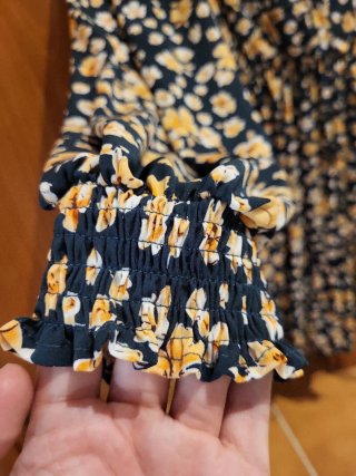 Vestido SHEIN floral manga larga