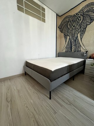 Cama Ikea Slattum + Colchón Hovag 1.45x2m