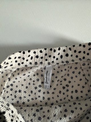 Gonna pantaloncino pois bianchi neri S