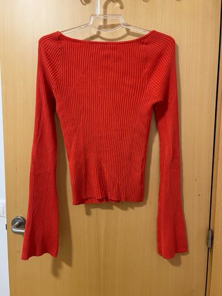 Jersey H&M rojo acanalado