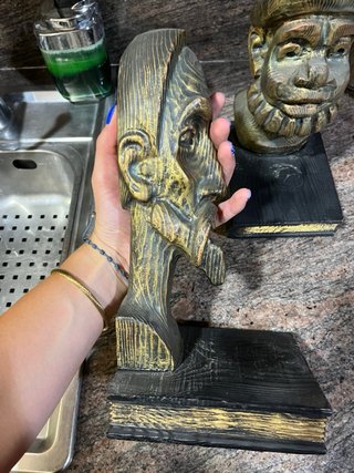 Figuras de madera Don Quijote y Sancho Panza