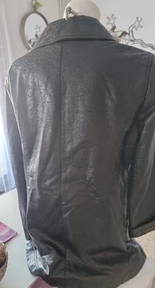 Chaqueta efecto piel Jean Basic