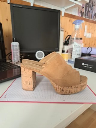 Sandalias Marypaz tacón plataforma marrón