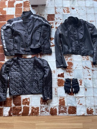 Cazadora infantil moto negra