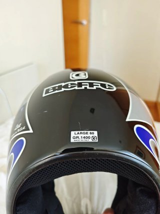 Casco Moto Bieffe Taglia L Made in Italy