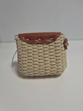 Bolso Rafia Verano Beige Marrón