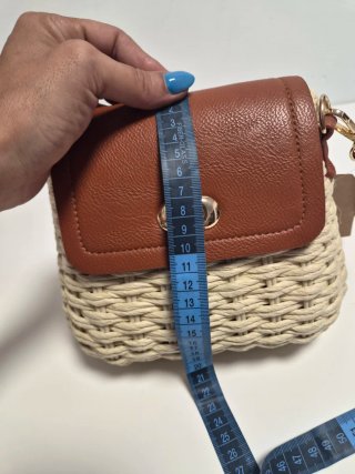Bolso Rafia Verano Beige Marrón