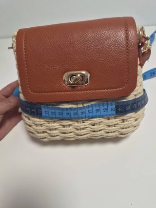 Bolso Rafia Verano Beige Marrón