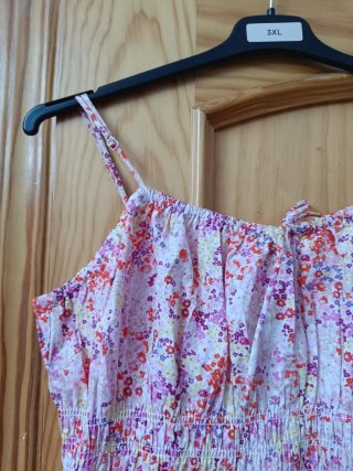 Vestido Verano 5XL/50 Algodón Estampado