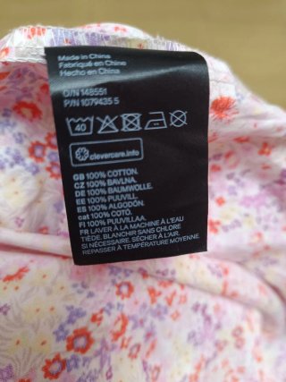 Vestido Verano 5XL/50 Algodón Estampado
