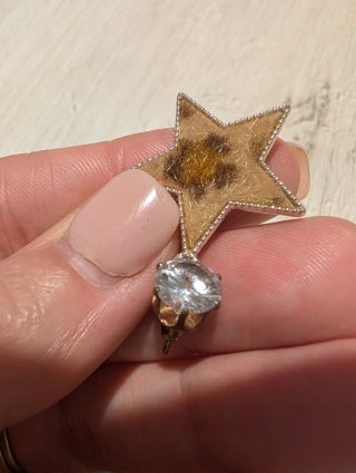 Orecchini a stella con strass
