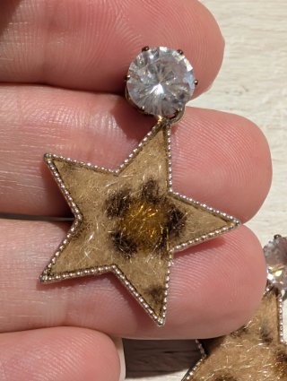 Orecchini a stella con strass