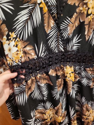 Vestido estampado floral talla L