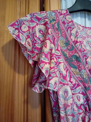 Vestido estampado largo