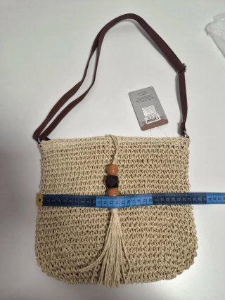 Bolso de rafia verano beige y marrón