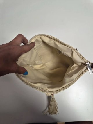 Bolso de rafia verano beige y marrón