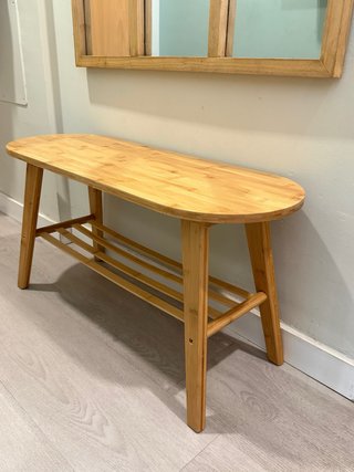 Banco madera tipo zapatero NUEVO