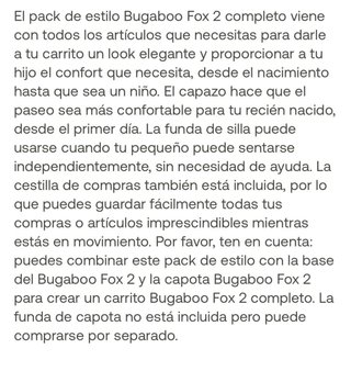 Pack Style Fox 2 Negro Bugaboo