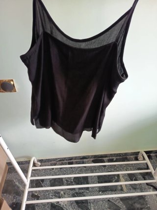 Blusa tirantes negra talla 56
