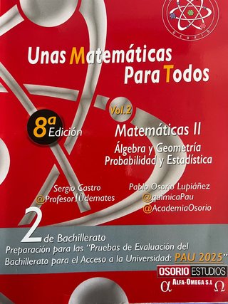 Unas matemáticas para todos, Volumen 2