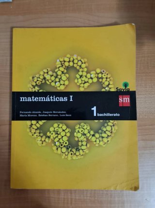 Libro matemáticas 1°Bachillerato