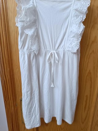 Vestido playero tirantes bordados talla 50