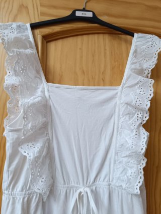 Vestido playero tirantes bordados talla 50