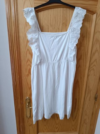 Vestido playero tirantes bordados talla 50