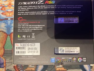 Memoria RAM G.Skill TridentZ RGB DDR4 32GB 3600mhz
