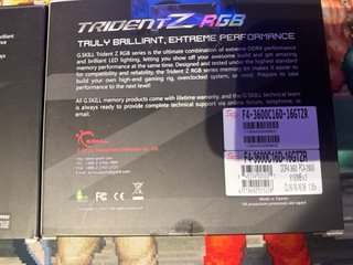 Memoria RAM G.Skill TridentZ RGB DDR4 32GB 3600mhz