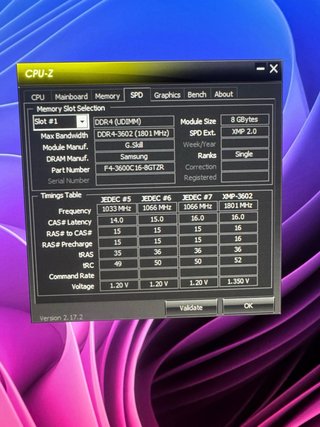 Memoria RAM G.Skill TridentZ RGB DDR4 32GB 3600mhz