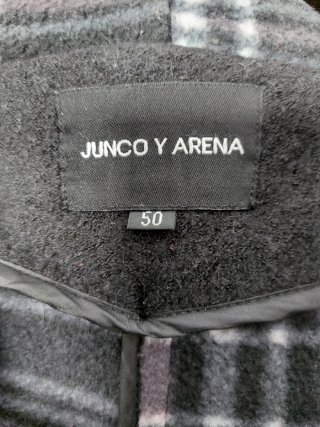 Parka negra con capucha Junco y Arena Talla M