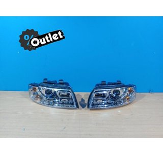 FE FAROS AUDI A4 B6 00-04 LUZ DIURNA LED FONDO CROMO R145363
