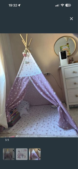 Armario y cómoda habitación bebé+teepee de regalo