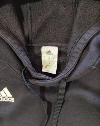 Sudadera Adidas Negra con Capucha Hombre Talla S/M