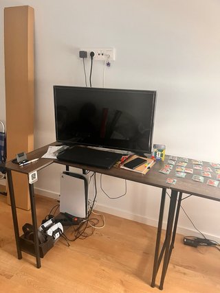 2 Scrivanie Gamer Coleshome in Legno e Metallo
