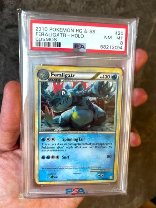 Carta Pokémon Feraligatr Holo PSA 8 POP 21