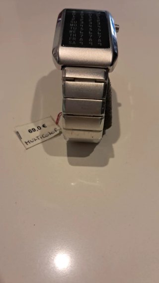Reloj LED Plata y Negro