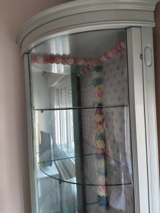 Vitrina de cristal y madera personalizado