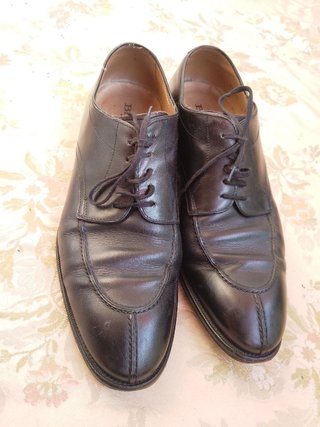 Scarpe stringate Brandt in pelle nera 43 italy y2k