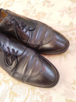Scarpe stringate Brandt in pelle nera 43 italy y2k