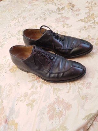 Scarpe stringate Brandt in pelle nera 43 italy y2k