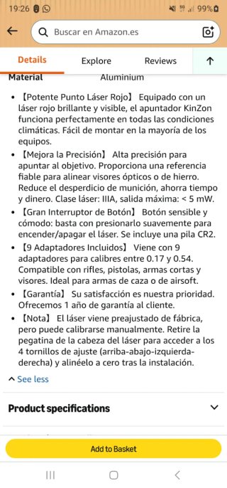 Puntero Láser Negro Accurate