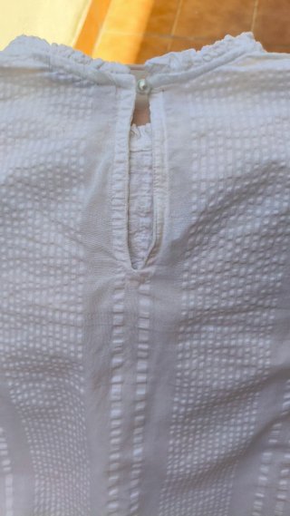 Camisa Blanca Tela Plumeti