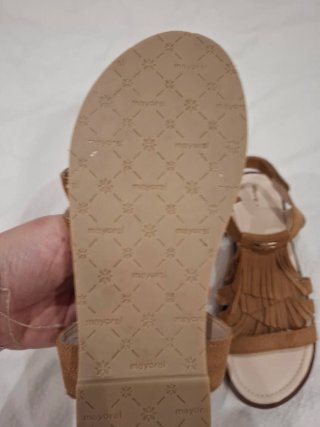 Sandalias Mayoral Ante Marrón Talla 38