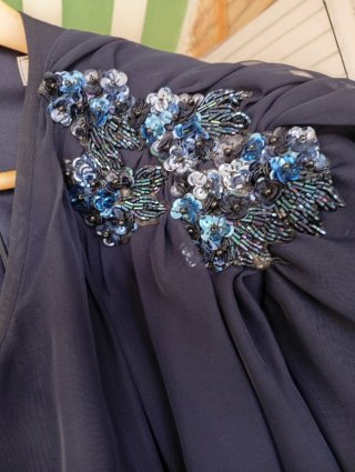 Vestido de fiesta elegante azul