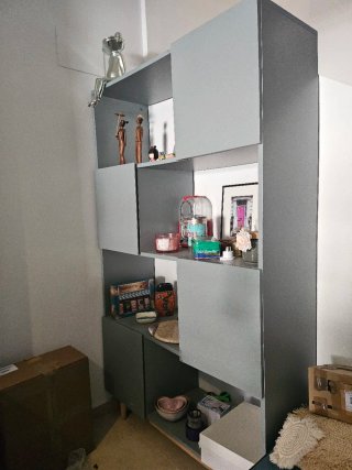 Estantería asimétrica modular
