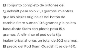 Botones Leap Components AXS Cambio + Tija