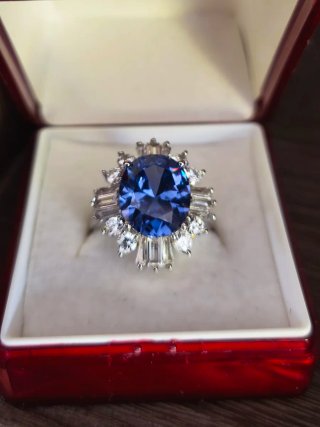 Anillo Plata y pedrería